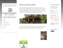 Tablet Screenshot of firststreetbuilders.com